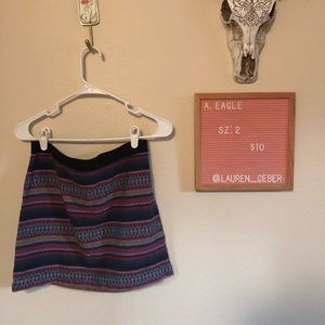American Eagle Woven Mini Skirt